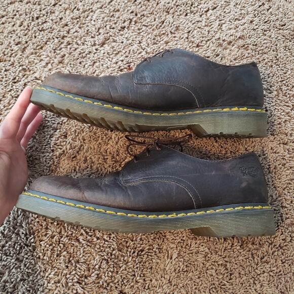 Dr. Martens Leather Oxford Lace Up Sneaker Brown Shoe Mens 11 main image 4